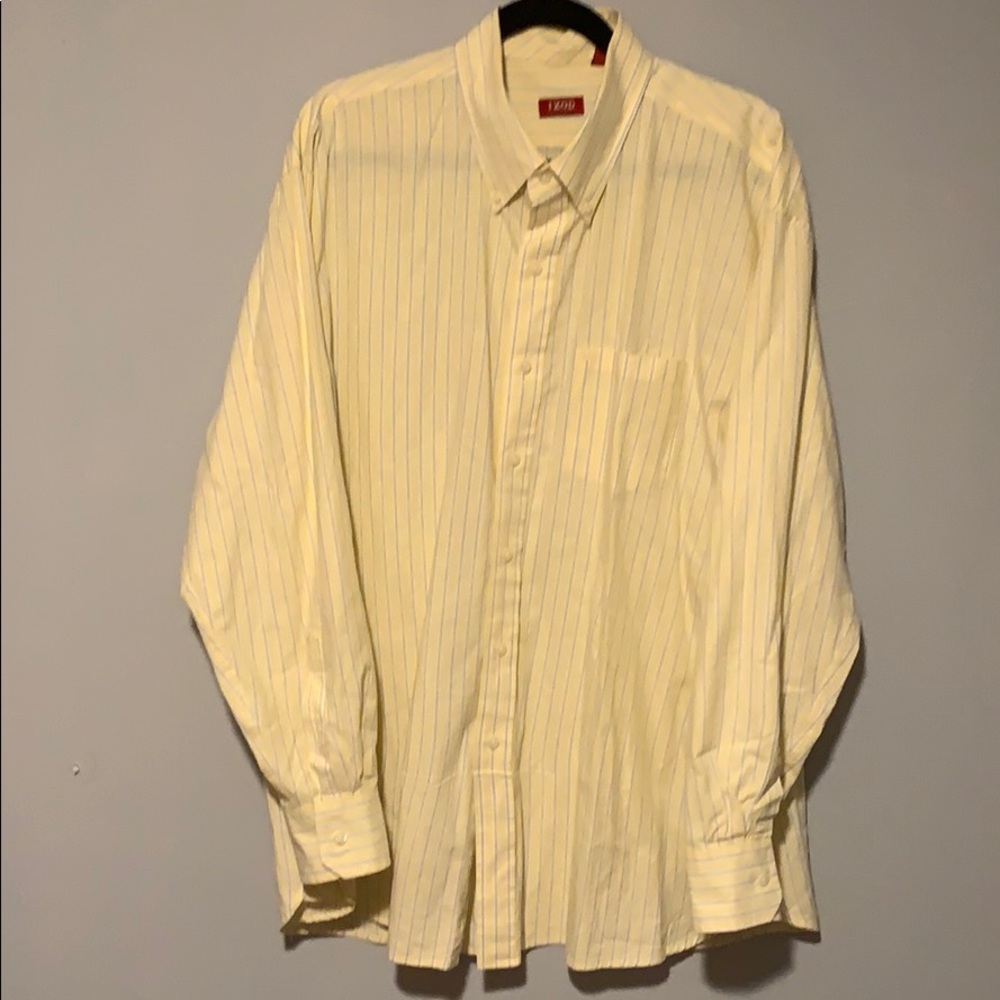 Izod NWOT XL long sleeve Button Down yellow